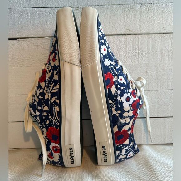 SeaVees Legend Trina Turk Poplin Twill Floral Sneakers 8 - Picture 2 of 6